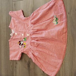 3t red gingham Minnie dress